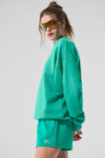Accolade Crew Neck Pullover – Spruce Green - Image 3