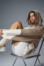 Make Waves Hoodie – Ivory/Bone/Gravel - Image 3