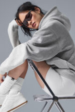 Make Waves Hoodie – Athletic Heather Grey Tonal - Image 4