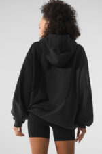 Make Waves Hoodie – Vintage Black Tonal - Image 3