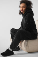 Make Waves Hoodie – Vintage Black Tonal - Image 4