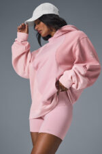 Make Waves Hoodie – Sunset Pink Tonal - Image 4