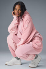Make Waves Hoodie – Sunset Pink Tonal - Image 3