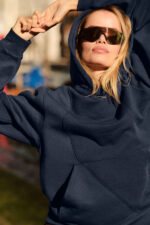 Make Waves Hoodie – Navy Tonal - Image 4