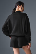 Accolade 1/4 Zip Pullover – Black - Image 3