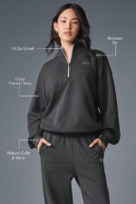 Accolade 1/4 Zip Pullover – Anthracite