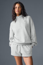 Accolade 1/4 Zip Pullover – Athletic Heather Grey - Image 5