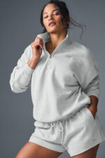 Accolade 1/4 Zip Pullover – Athletic Heather Grey - Image 2