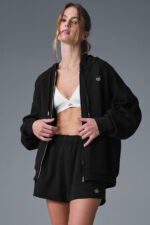 Accolade Full Zip Hoodie – Black