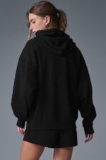 Accolade Full Zip Hoodie – Black - Image 2