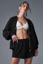 Accolade Full Zip Hoodie – Black - Image 5