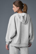 Accolade Full Zip Hoodie – Athletic Heather Grey - Image 5