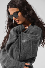 New Class Cashmere Full Zip Hoodie – Platinum Grey - Image 4