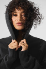 New Class Cashmere Hoodie – Black - Image 4