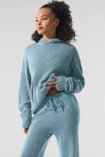 New Class Cashmere Hoodie – Celestial Blue Granite Heather - Image 3