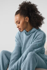 New Class Cashmere Hoodie – Celestial Blue Granite Heather