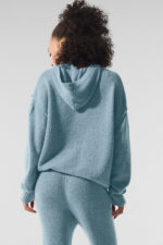 New Class Cashmere Hoodie – Celestial Blue Granite Heather - Image 2