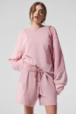 Make Waves Crew Neck Pullover – Sunset Pink Tonal - Image 2