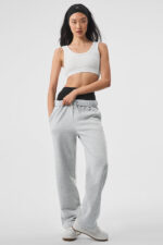 Accolade Straight Leg Sweatpant – Athletic Heather Grey - Image 5