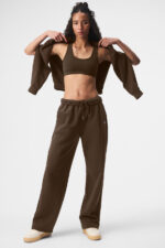Accolade Straight Leg Sweatpant – Espresso - Image 2
