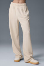 Accolade Straight Leg Sweatpant – Oat Milk - Image 3