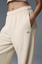 Accolade Straight Leg Sweatpant – Oat Milk - Image 5