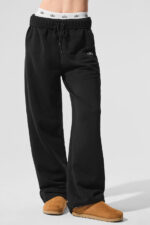 Accolade Straight Leg Sweatpant – Black - Image 4