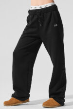 Accolade Straight Leg Sweatpant – Black - Image 2