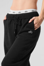 Accolade Straight Leg Sweatpant – Black - Image 5