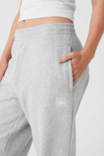 Cuffed Renown Heavy Weight Sweatpant – Athletic Heather Grey - Image 4