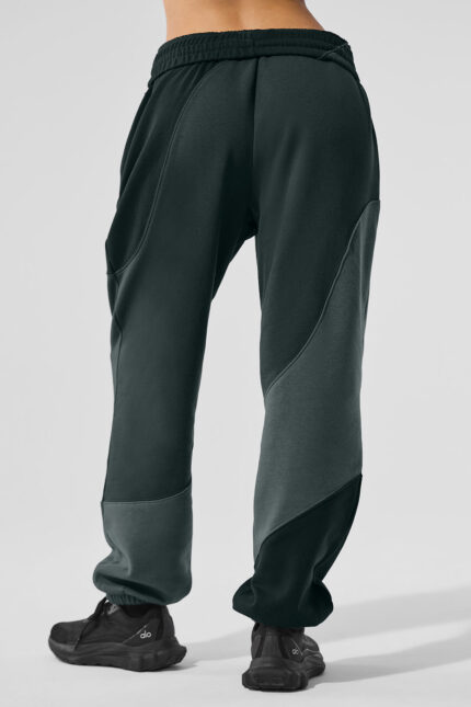 Make Waves Sweatpant – Charcoal Green Tonal