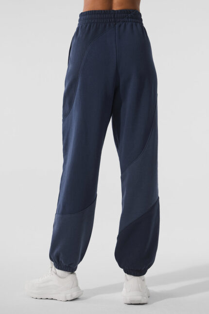 Make Waves Sweatpant – Navy Tonal