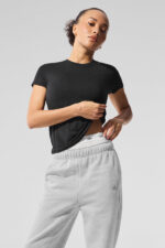 Alosoft Finesse Tee – Black - Image 4