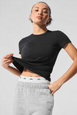Alosoft Finesse Tee – Black - Image 2