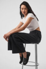 Alosoft Crop Finesse Short Sleeve – White - Image 3