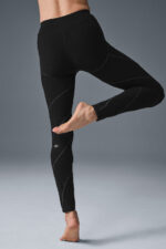 Alosoft High-Waist Sunray Legging – Black/White - Image 2
