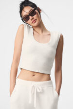 Snuggle Up Sweater Short Sleeve – Ivory - Image 2