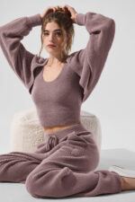 Snuggle Up Sweater Short Sleeve – Mushroom - Image 4
