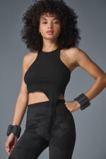 Alosoft Ribbed Revelation Tank – Black - Image 2