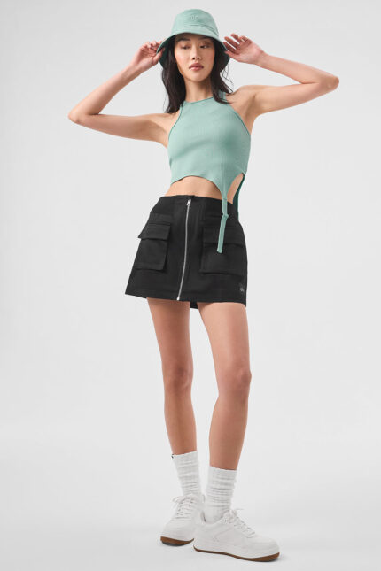 Alosoft Ribbed Revelation Tank – Botanical Green