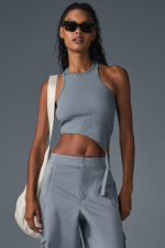 Alosoft Ribbed Revelation Tank – Steel Grey - Image 3