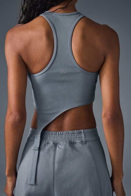 Alosoft Ribbed Revelation Tank – Steel Grey