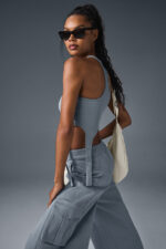Alosoft Ribbed Revelation Tank – Steel Grey - Image 4