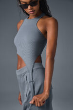 Alosoft Ribbed Revelation Tank – Steel Grey - Image 2
