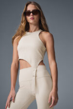 Alosoft Ribbed Revelation Tank – Oat Milk - Image 4