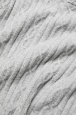 Cable Knit Winter Bliss Mock Neck Tank – Athletic Heather Grey - Image 3