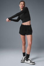 Alosoft Crop Finesse Long Sleeve – Black - Image 5