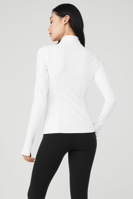 Alosoft 1/2 Zip Rapid Pullover – White