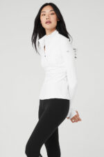 Alosoft 1/2 Zip Rapid Pullover – White - Image 4
