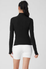 Alosoft 1/2 Zip Rapid Pullover – Black - Image 3